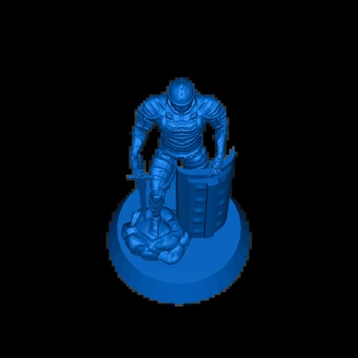 soldado medieval 3d modelos baixar crialidade nuvem 3d print model - Mito3D