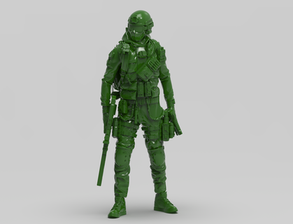 soldier4 Men 3d print model - Mito3D