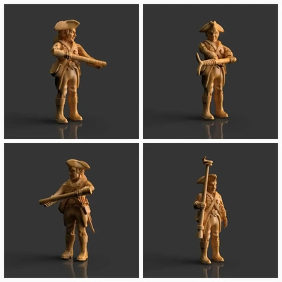 soldado conjunto 3 figura 3d modelos baixar crialidade nuvem 3d print model - Mito3D