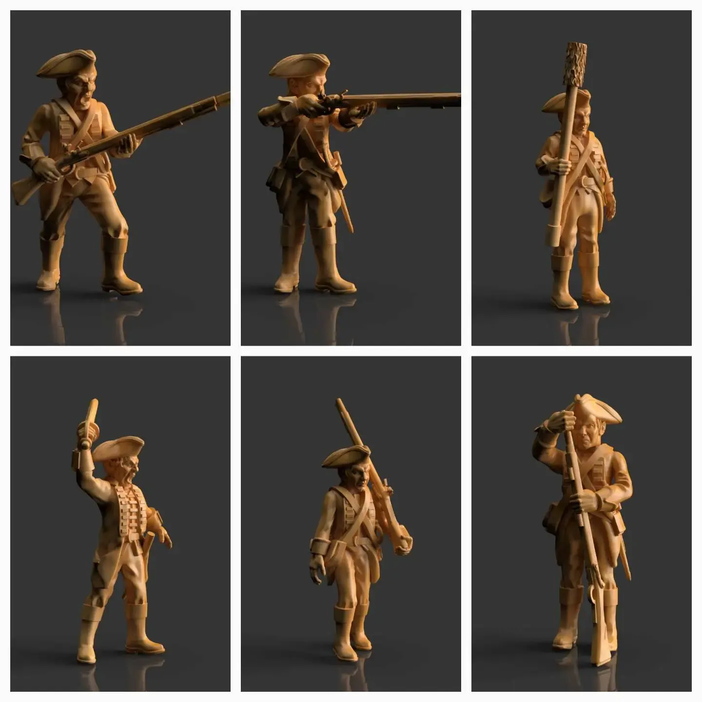 soldado conjunto figuras 3d modelos baixar crialidade nuvem 3D print model - Mito3D