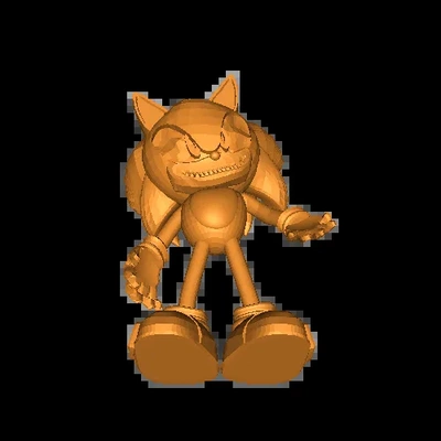 sonic exe 3d modelos descargar crealidad nube 3d print model - Mito3D