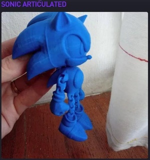 sonic articulated 3d models download creality cloud Toys & Games 3d print model - Mito3D