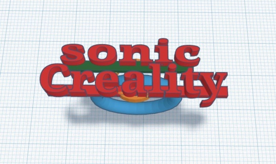 Sonic crealidad anillo Moda 3d print model - Mito3D