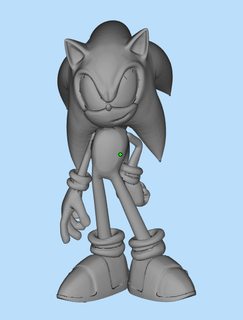 sonic Fictional Characters 3d print model - Mito3D