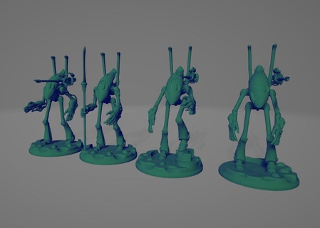 space elves ancient wraithlord builder eldar 40k Robots 3d print model - Mito3D