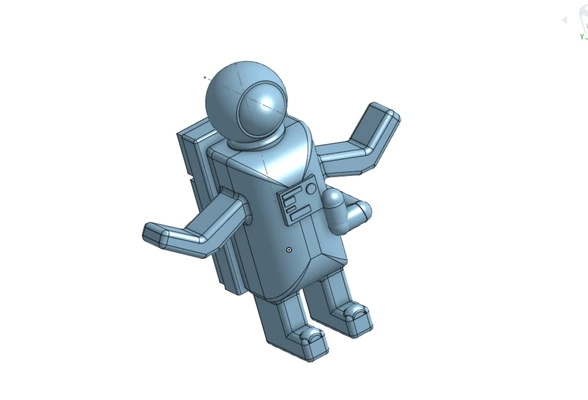 space man 3d models download creality cloud 3d print model - Mito3D