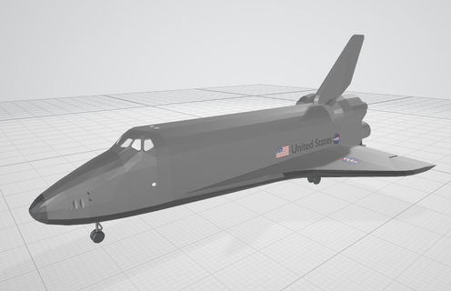 espace Navette atlantis vaisseaux spatiaux 3d print model - Mito3D