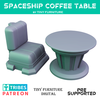 vaisseau spatial café table planche Jeu 3d print model - Mito3D
