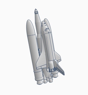 vaisseau spatial pleinement détachable avion 3d print model - Mito3D