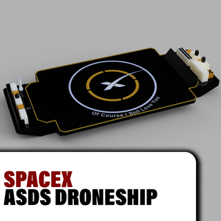 spacex Drohnenschiff Liebe Fahrzeuge 3d print model - Mito3D