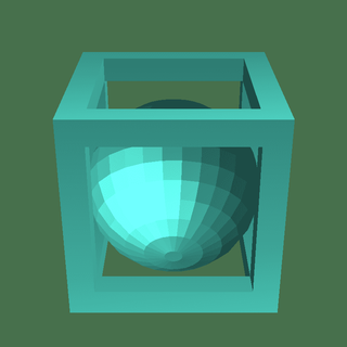 esfera cubo casa decoração 3d print model - Mito3D