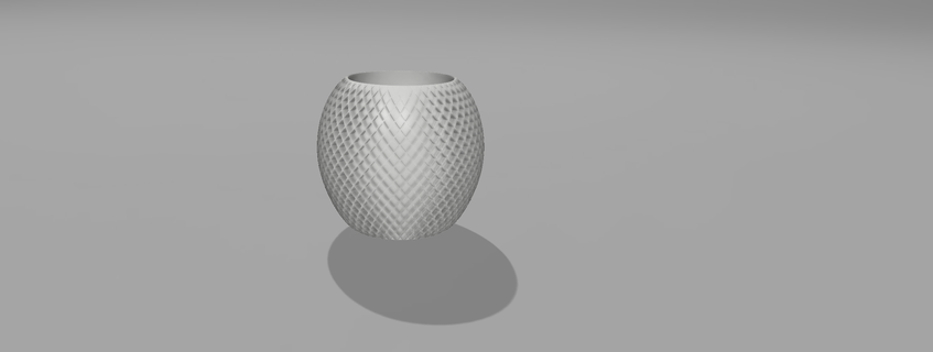 esfera plantar Panela Kleine vaso esférico 3d print model - Mito3D