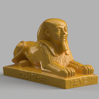 sphinx mythes 3d print model - Mito3D