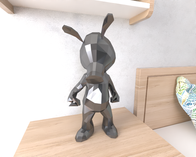 ragno marmellata lowpoly Basso poli immaginario personaggi 3d print model - Mito3D