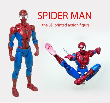 spider man 1 12 articulated action figure 3d models download creality cloud fictional characters 3d print model - Mito3D