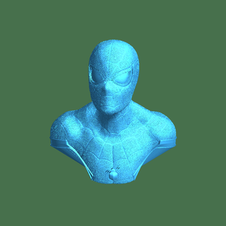 araña hombre busto ficticio caracteres 3d print model - Mito3D