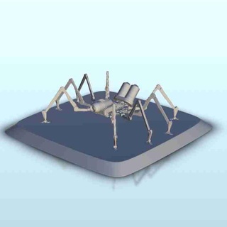 örümcek robot temel 5 sci fi Bilim kurgu gelecek 40k robotlar 3d print model - Mito3D