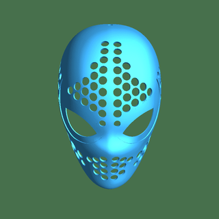 spiderman face shell Masks & Helmets 3d print model - Mito3D