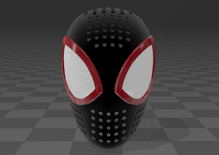 spiderman faceshell miles morales Others 3d print model - Mito3D