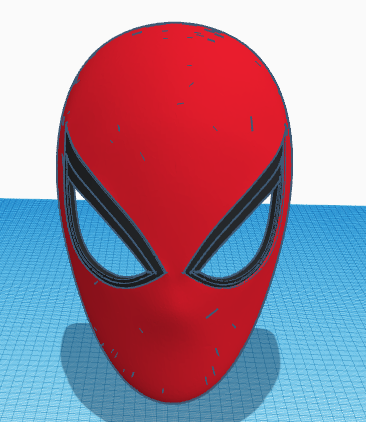 hombre araña máscara ficticio caracteres 3D print model - Mito3D