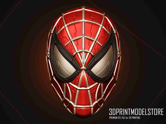 spiderman mask - marvel cosplay helmet halloween costume 3d models download creality cloud masks & helmets 3d print model - Mito3D