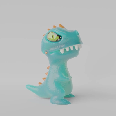 stachelig spielerisch dinosaurier 3d modelle download realität wolke 3d print model - Mito3D