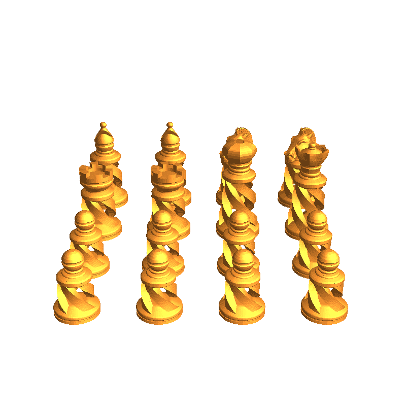 spiral chess 3d models download creality cloud Puzzles & Brain-teasers 3D print model - Mito3D