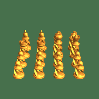 espiral xadrez 3d modelos baixar crialidade nuvem quebra cabeças Brain teasers 3d print model - Mito3D