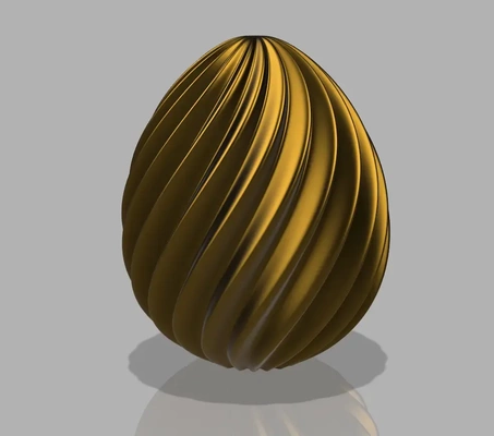 espiral pascua resurrección huevo 3d modelos descargar crealidad nube 3d print model - Mito3D