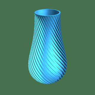 spirale vaso casa arredamento 3d print model - Mito3D