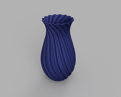 Spiral Vase Zuhause Haus Dekor 3d print model - Mito3D