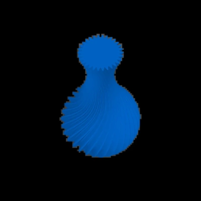 espiral florero 3d modelos descargar crealidad nube 3d print model - Mito3D