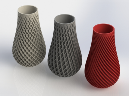 spirale vaso 3d Modelli Scarica creality nube natura impianti 3d print model - Mito3D