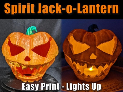 espíritu jack lantern 3d print model - Mito3D