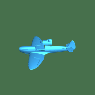 Spitfire 3d print model - Mito3D