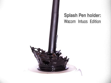 salpicaduras bolígrafo soporte maquinaria equipo 3d print model - Mito3D
