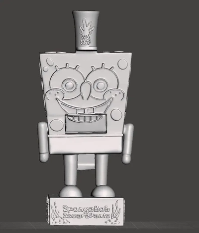 bob esponja natal quebra nozes 3d modelos baixar crialidade nuvem 3d print model - Mito3D