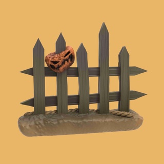 spaventoso recinzione personaggi 3d print model - Mito3D
