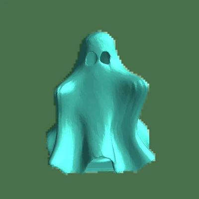 assustador fantasma 3d modelos baixar crialidade nuvem 3d print model - Mito3D