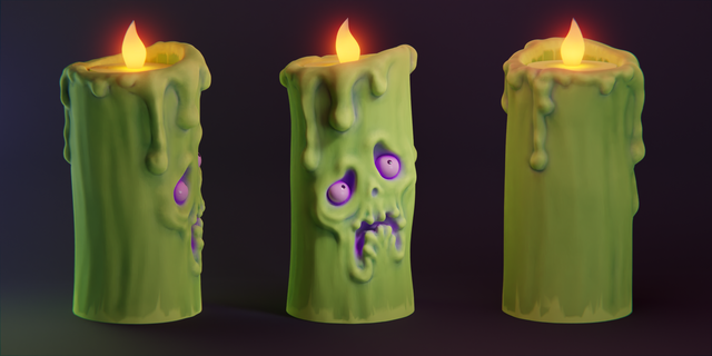 spooky ghost candle 3d models download creality cloud Monsters 3d print model - Mito3D