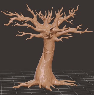 gruslig Baum Natur Pflanzen 3d print model - Mito3D