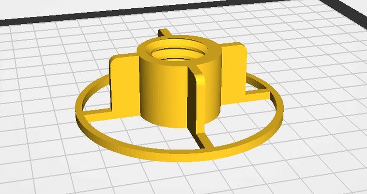 bobine titulaire soutien 74mm écrou 3d modèles télécharger créalité nuage machinerie équipement 3d print model - Mito3D