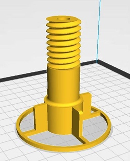 spool holder 82mm light weight inkluded nut Machinery & Equipment 3d print model - Mito3D