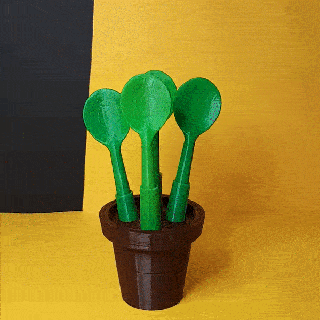 spoon cacti Nature & Plants 3d print model - Mito3D