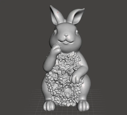 frühling blume garten hase 3d modelle download realität wolke 3d print model - Mito3D