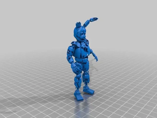 springtrap fnaf 3d models download creality cloud 3d print model - Mito3D