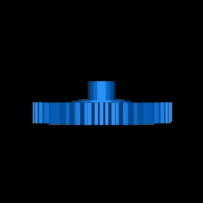 spur gear 44t 3d models download creality cloud 3d print model - Mito3D