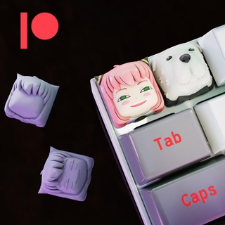 spy family keycaps - mechanical keyboard Fictional Characters 3d print model - Mito3D