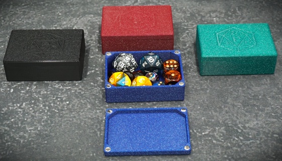 square dice box magnetic pen paper pnp tcg magic card Board Game 3d print model - Mito3D