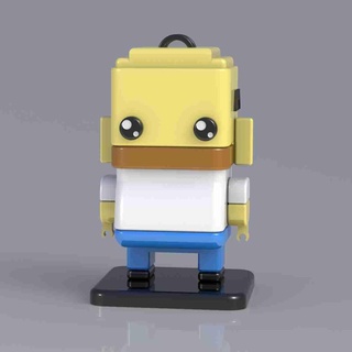 quadrado homer Simpson personagens 3d print model - Mito3D